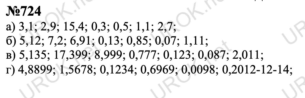 Математика 6 класс упражнение 5 123. Математика 6 класс Никольский номер 724. Задание по математике 6 класс Никольский 724.