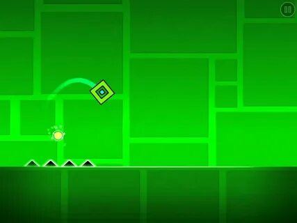 Зеленый geometry dash