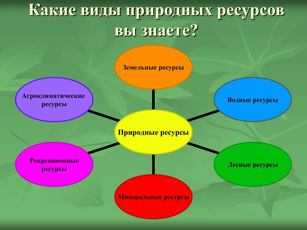 Природные ресурсы квалификация. Виды природных ресурсов. Основные типы природных ресурсов. Главные виды природных ресурсов. Виды ресурсов в географии.