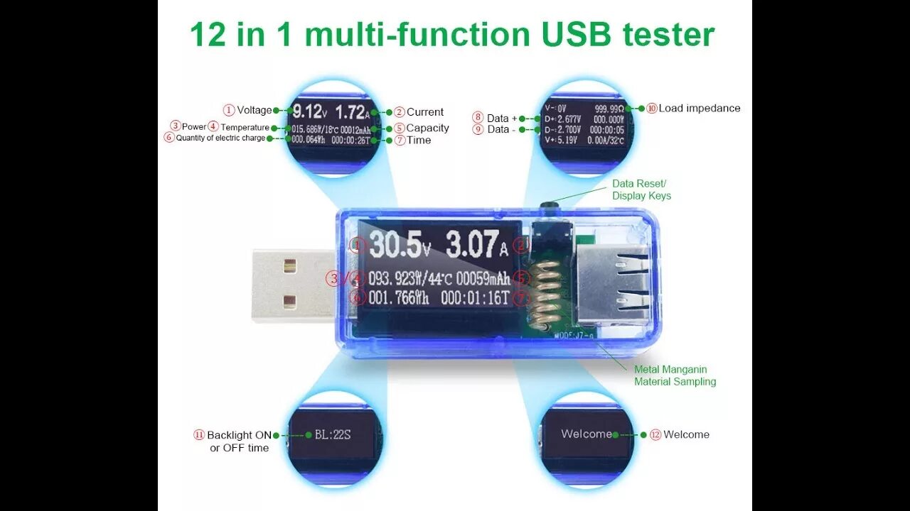 Как пользоваться usb тестером. Usb-тестер. usb multifunction tester. обозначения на usb тестере. юсб тестер как пользоваться.