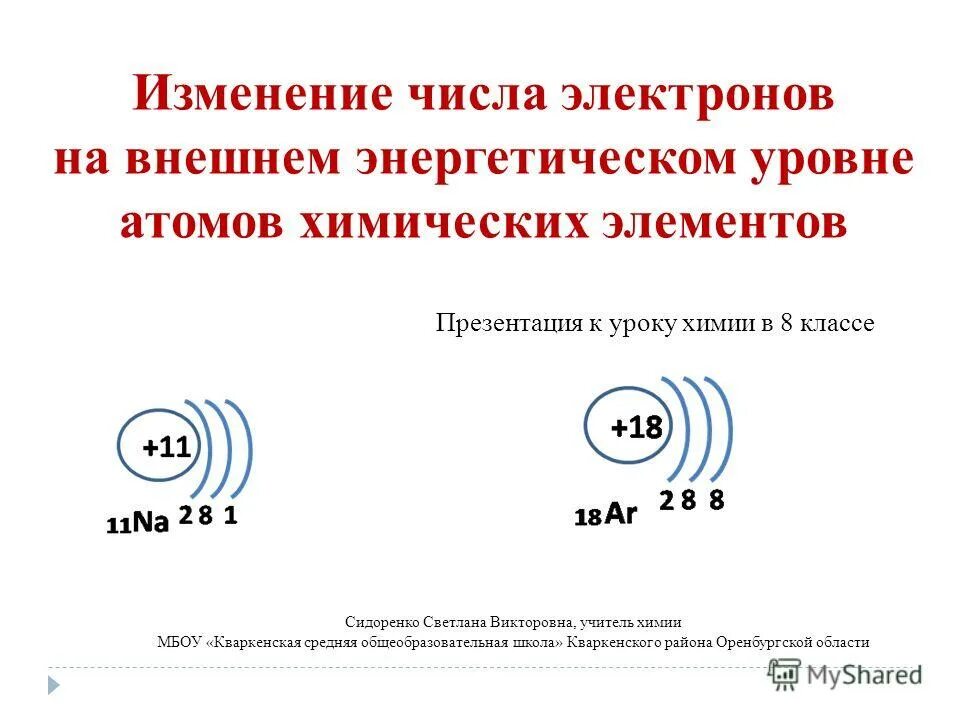 Число электронов на втором энергетическом уровне. Изменение числа электронов на внешнем энергетическом уровне атомов. Уровни электронов в химии число.