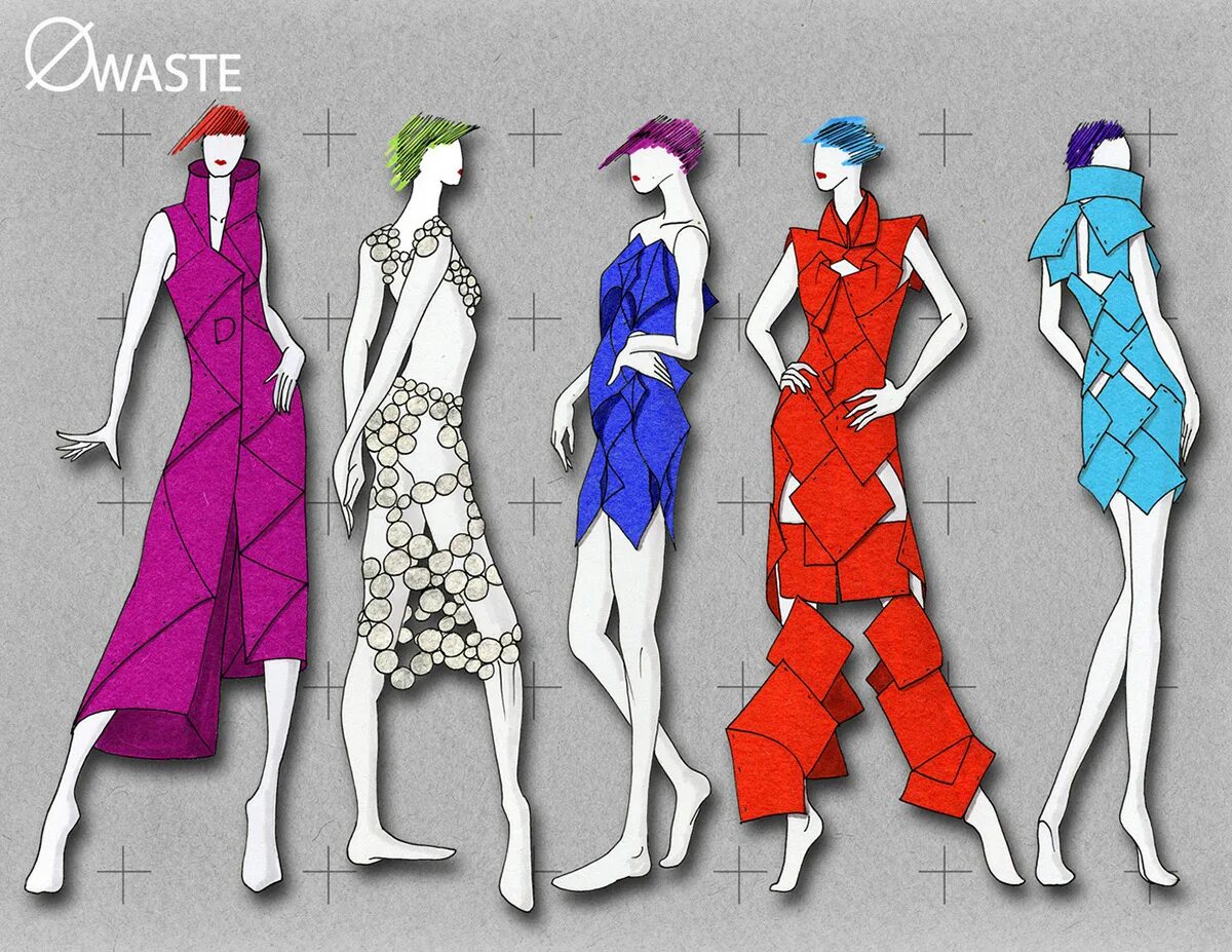 Создание моделей одежды. Zero waste одежда. дизайн одежды. дизайнерские платья из бумаги. конструктор одежды.