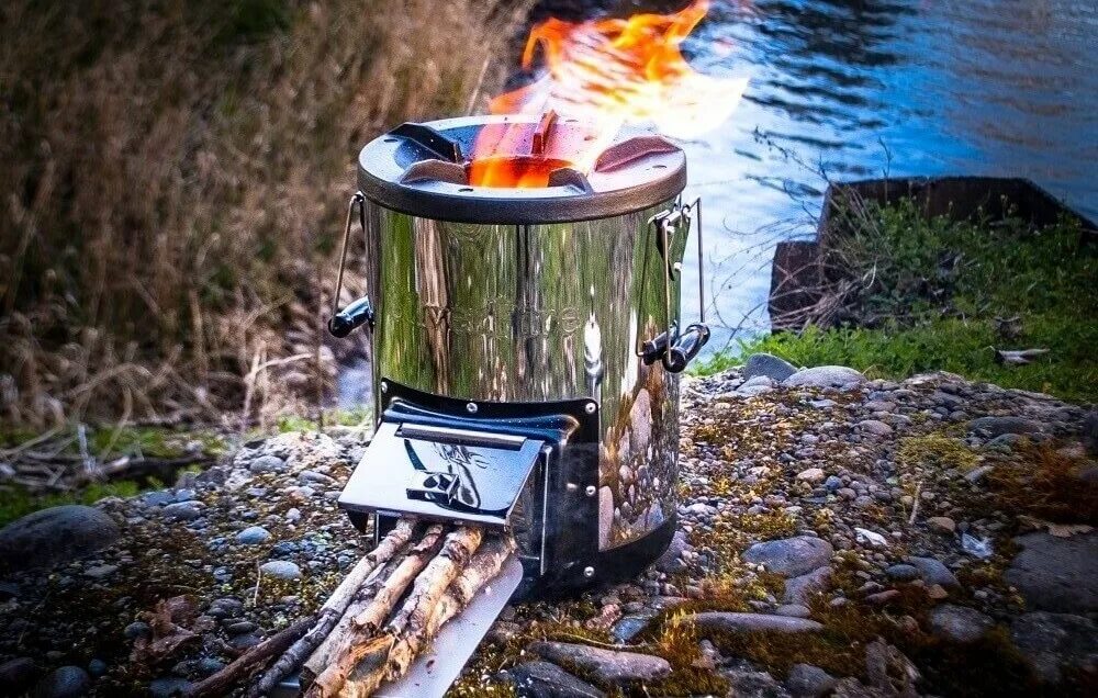 Camp stove. Outdoor Wood Stove. Camping Stove. Кемпинг ракета. Печи SILVERFIRE.