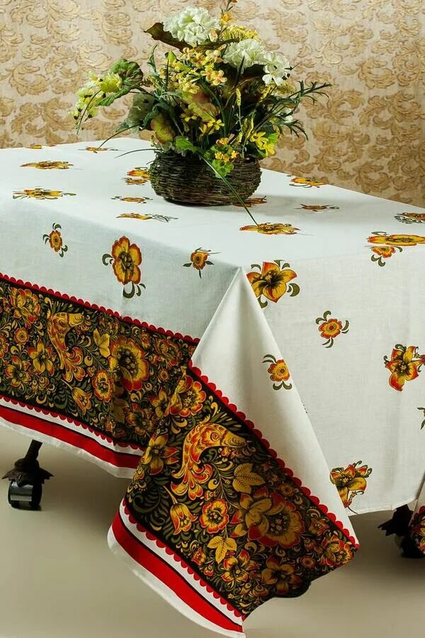 Скатерть в народном стиле. Скатерть в русском стиле. Домотканая скатерть. Русская скатерть. Скатерть"стефани" 170х220 см.