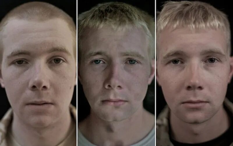 Лицо человека до и после