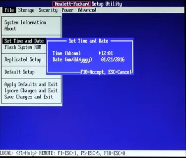 Bios time
