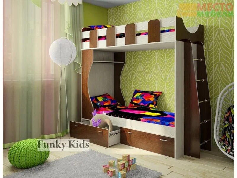Фанки 5. Кровать детская двухъярусная фанки кидз. Кровать фанки кидз 22. Двухъярусная кровать фанки кидз. Мебель фанки кидз.