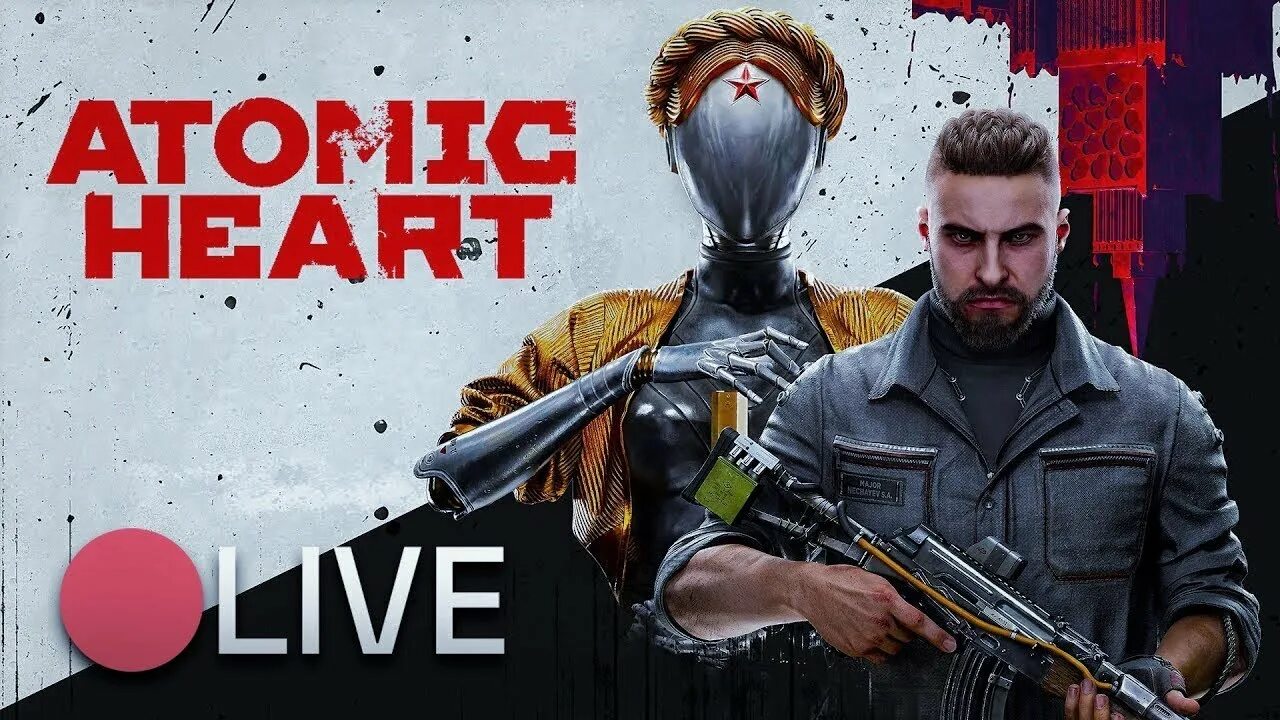 Кассеты атомик харт. Атомик Харт геймплей. Атомик Харт стрим. Atomic Heart превью. Атомик Харт обложка.