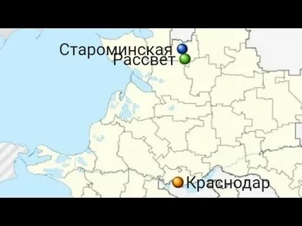 Староминская станица краснодарский край на карте