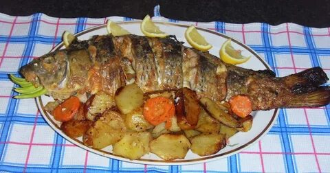 Сазан в духовке с овощами рецепты