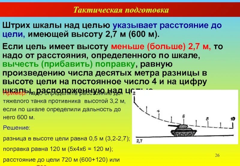 Имеющие высоту. Цели тактической подготовки. Расстояние до цели. Определить дальность до танка противника,. Цели действующие на малых высотах.