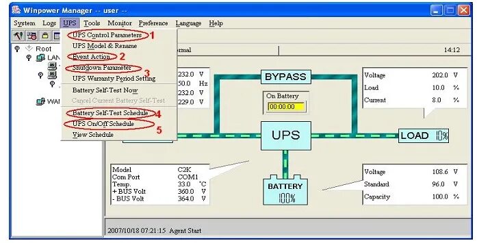 Загрузка ups 0. Winpower пароль администратора. Ups программа. Winpower совместимые модели ИБП. Control parameters