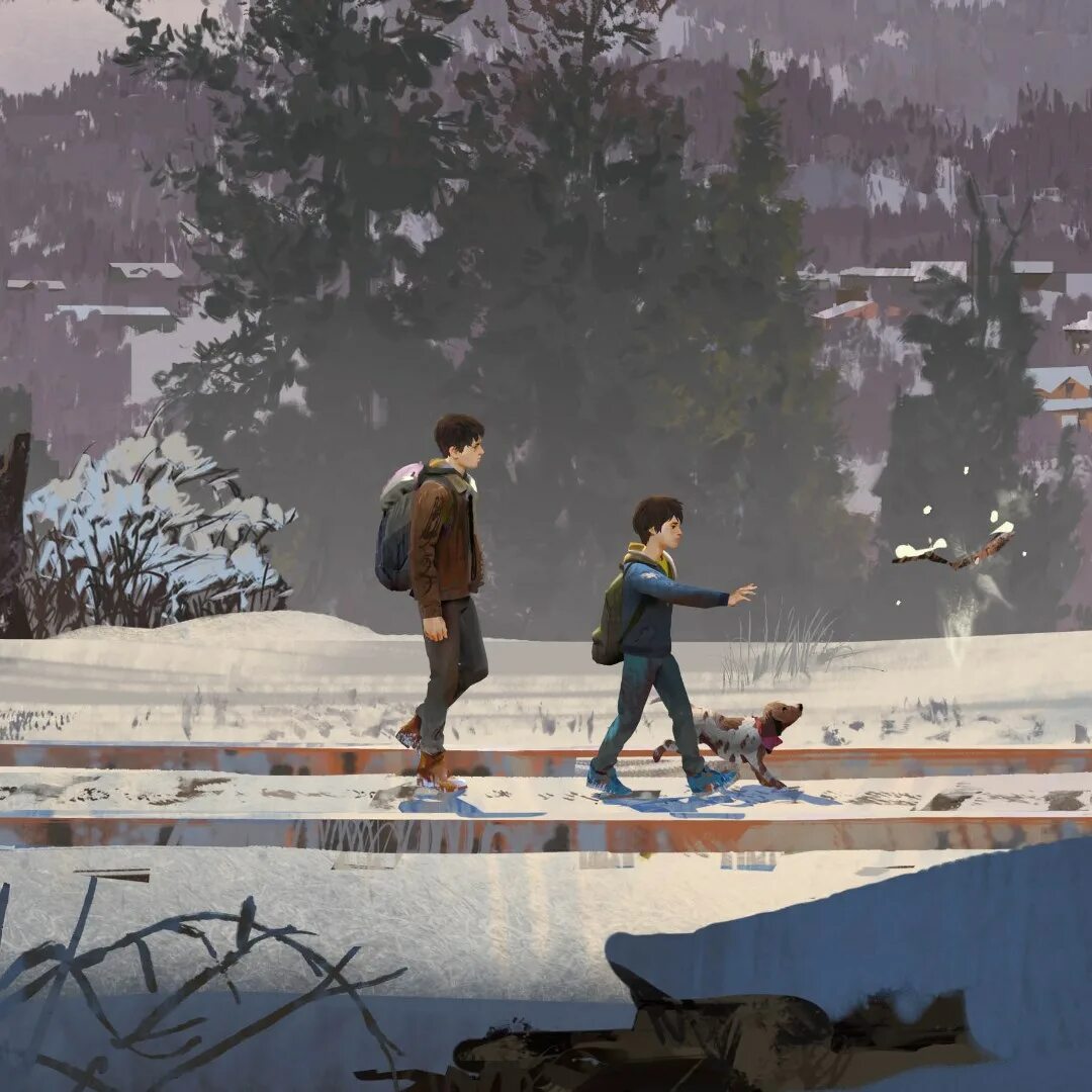 Winter journey nero s day. Life is Strange 2. Life is Strange 2 обои. Грибочек Life is Strange 2. Life is Strange 2 Art Episode 4.