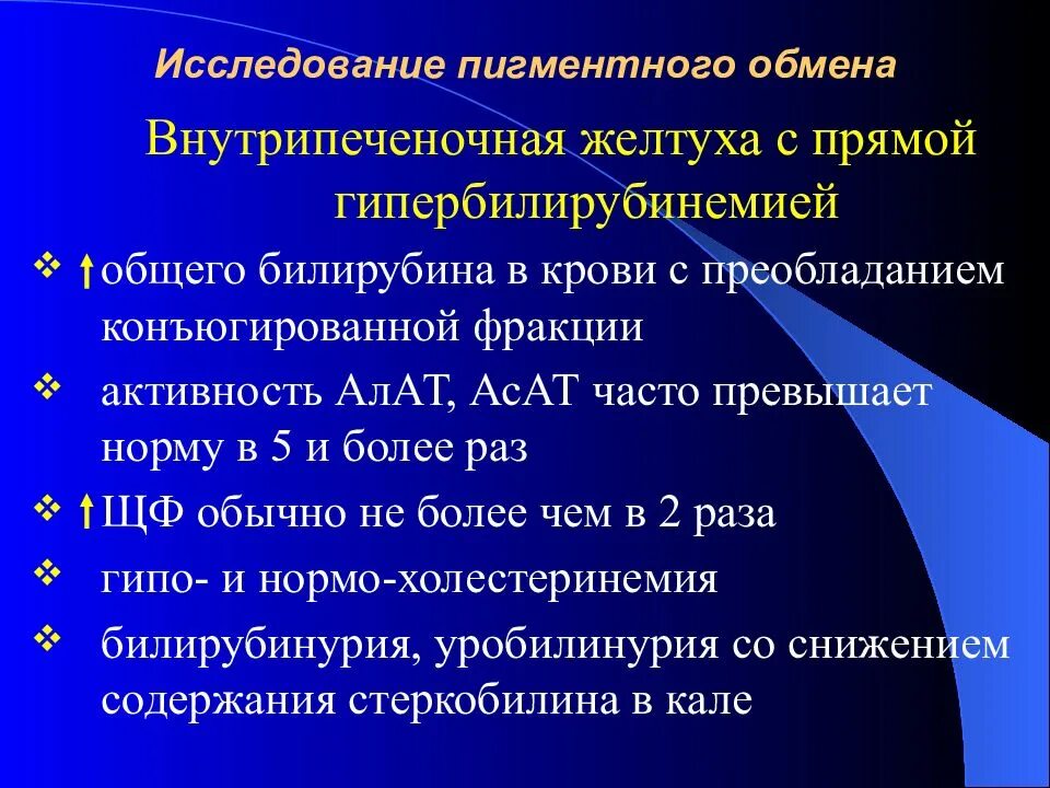 Уробилинурия. Исследование пигментного обмена. Желтухи с прямой гипербилирубинемией. Гипербилирубинемия показатели билирубина. Нарушение пигментного обмена.