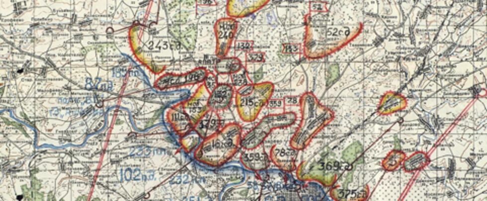 Ржев 1942 карта. Ржев на карте 1941 года. Карта Ржева 1942 г. Военные карты 1942 года Ржев. Сражение в районе луги василевский