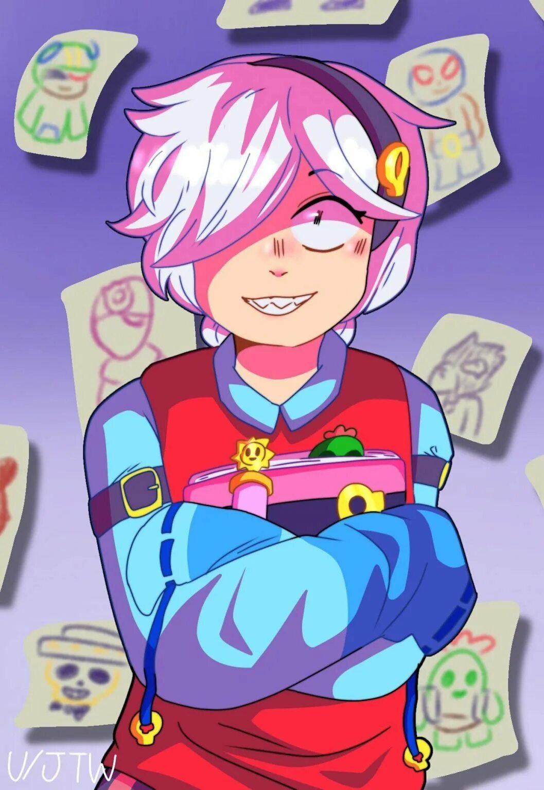 Колетт бравл старс арт. Колетт браво. Коллутт бравл старс арт. Колетт бравлер. Коллет и спайк браво старс арт.