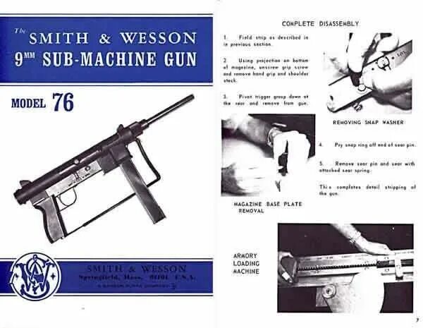 Пистолеты пулеметы США Smith and Wesson.