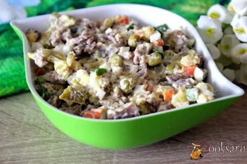 Оливье рецепт классический с говядиной с солеными