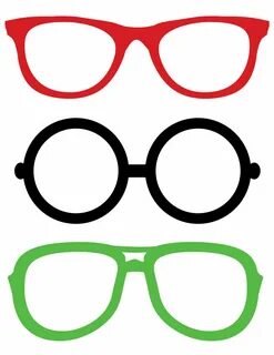 Шаблон очков для вырезания и 3d ручки - распечатать, скачать трафареты