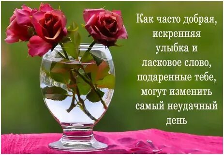 Душевные пожелания хорошего дня женщине