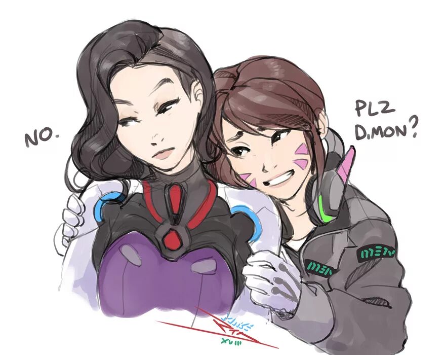 D mon. Yuna d.mon lee. d.mon овервотч. overwatch отряд meka. d.va and d.mon.
