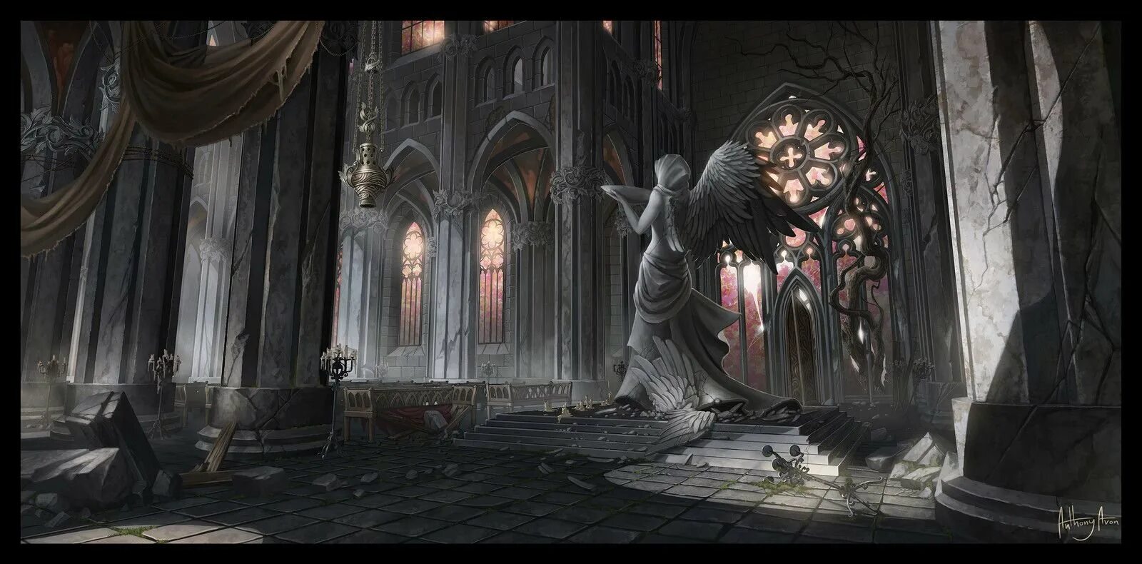 Храм света пустоты. Собор дарк фэнтези днд. Тронный зал готика арт. Храм sci-fi art. Алтарь в храме арт.