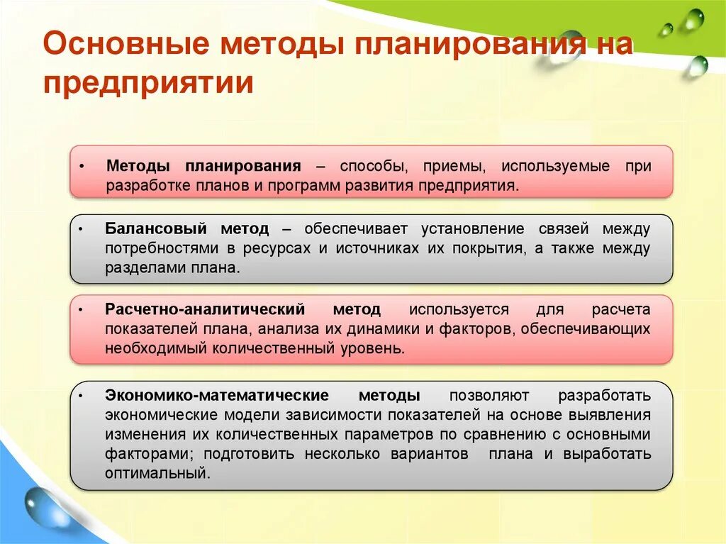 2 1 организация и методика. Методы планирования. Методы планирования в организации. Методы планирования деятельности предприятия. Способы планирования на предприятии.