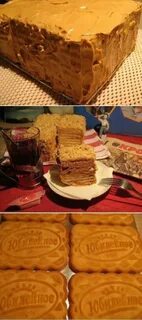 Торт из печенья юбилейное без выпечки