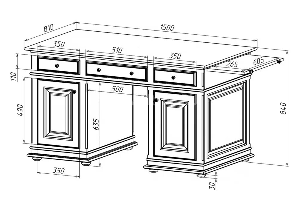 Письменный стол чертежи с размерами. Высота стола с ящиками под столешницей. Стол двухтумбовый Размеры. Письменный стол с тумбой Размеры. Стол высотой 85