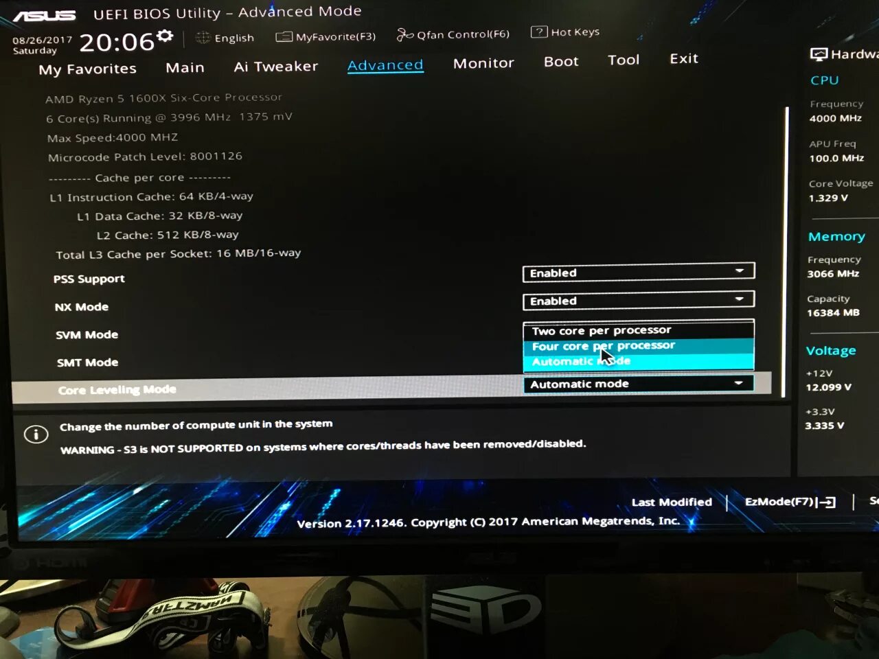 Mode core