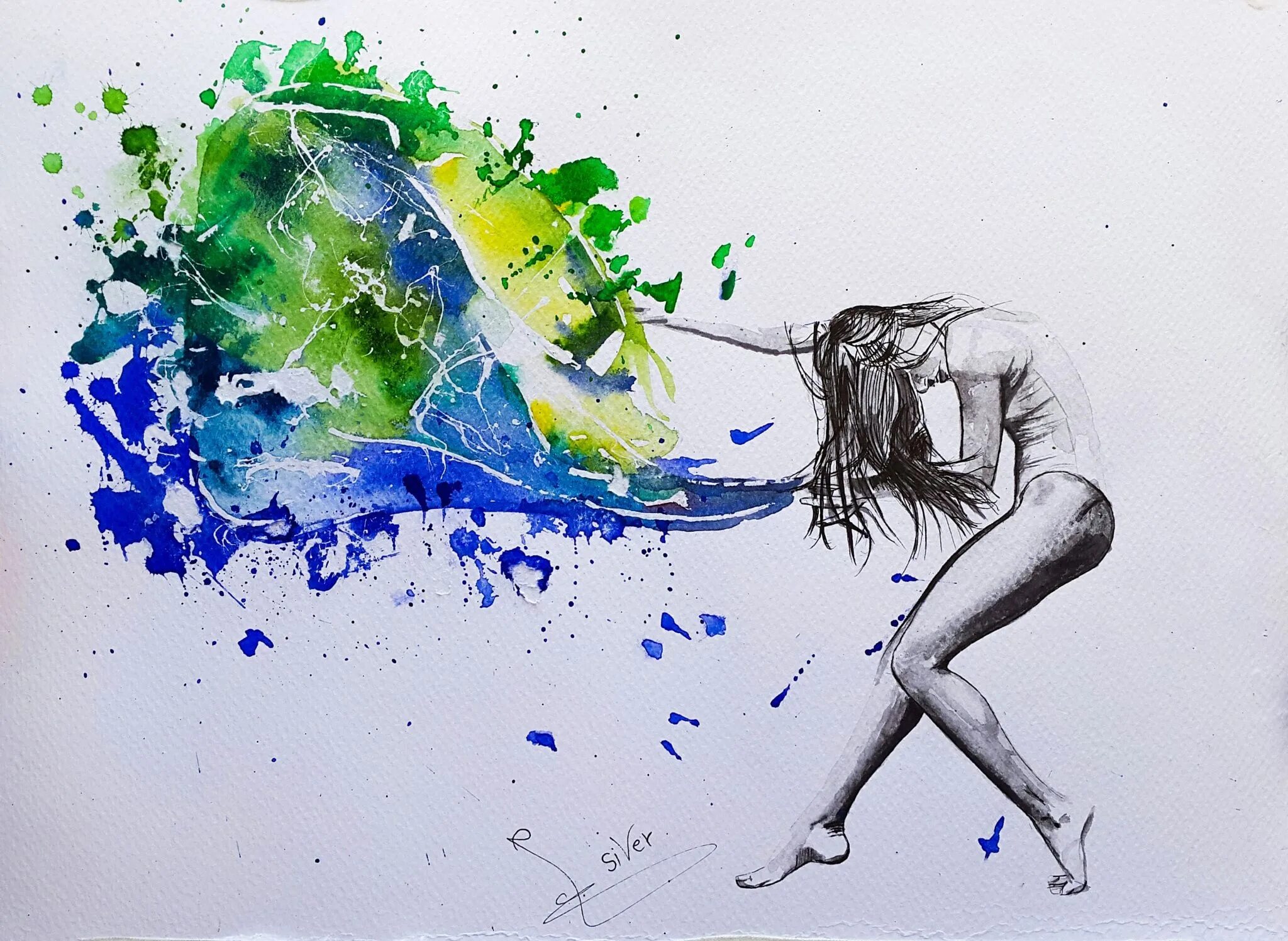 Танец акварель. Танцор акварель. Танец красок. Танец акварель. Танцующая девушка акварель.