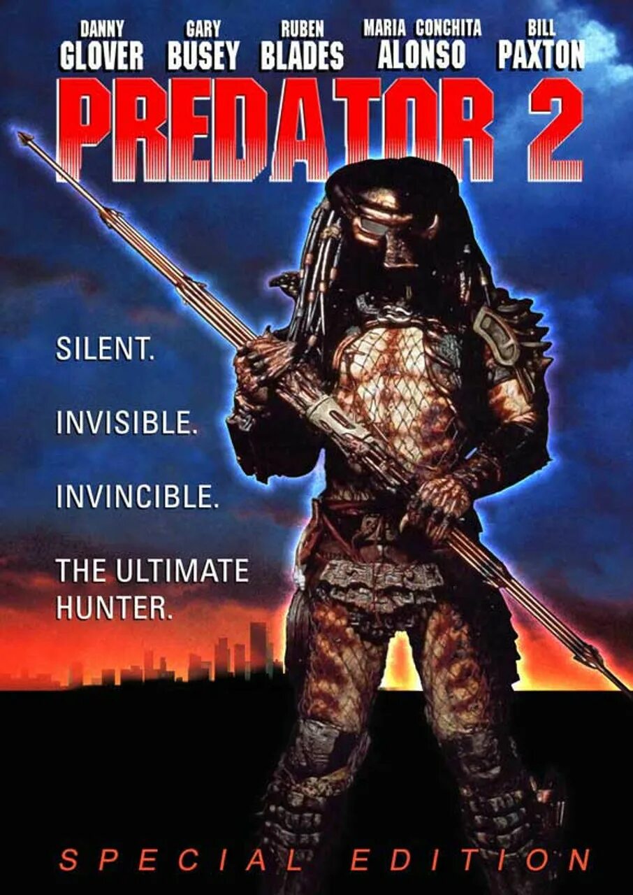 Русский хищник 2. Predator 2 1990 Постер. Постеры к фильму хищник 2.