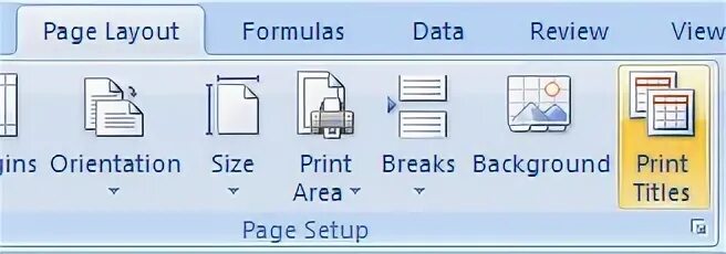 Print area in Word. Page Layout.