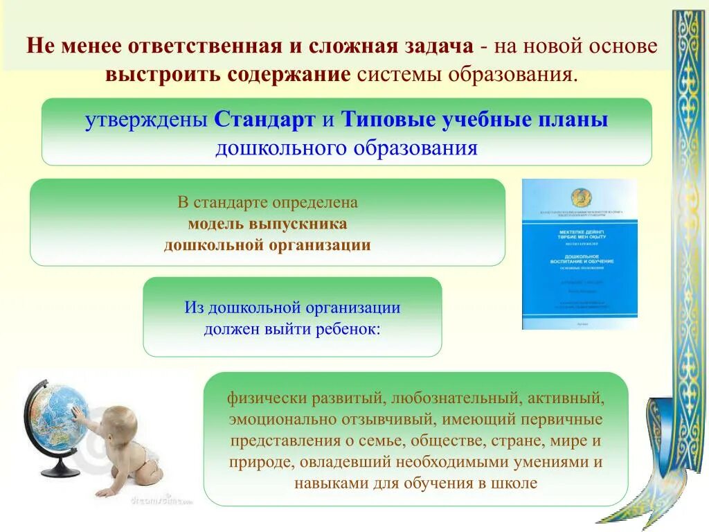 Современное содержание дошкольного образования. Обновление содержания образования. Содержание современного образования. Образование в Казахстане презентация.