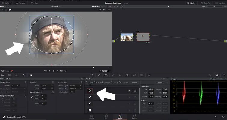 Маска в премьере. Вывод в премьер в Давинчи. Working with Masks Premiere Pro.