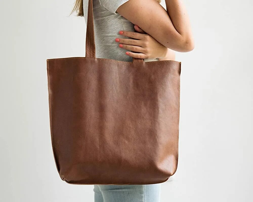 Brown bag. Cabas сумка-тоут 'Weekender'. Сумка тоут кожа коричневая. Мини тоут из мягкой кожи. Leather Tote Bag MPR.