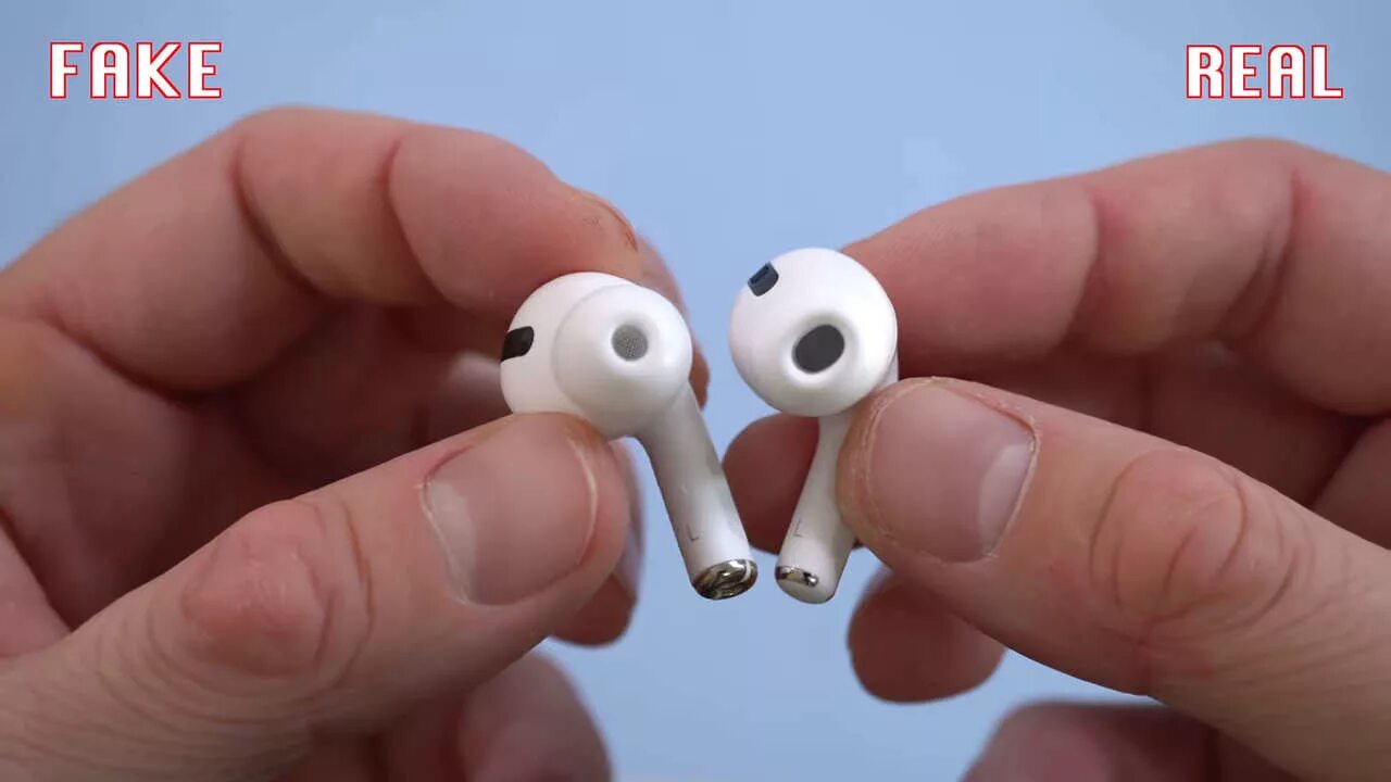 Подлинность airpods pro. Earpods fake vs Original.