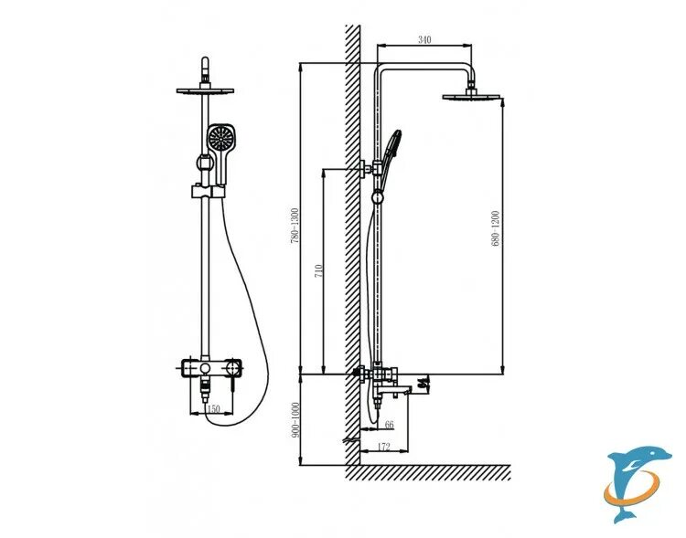 Душевая система высота. Душевая система Timo hette SX-1020. Timo hette SX-1029/00 sm412. Высота установки душевой лейки. Тимо раша душевая система 1060.