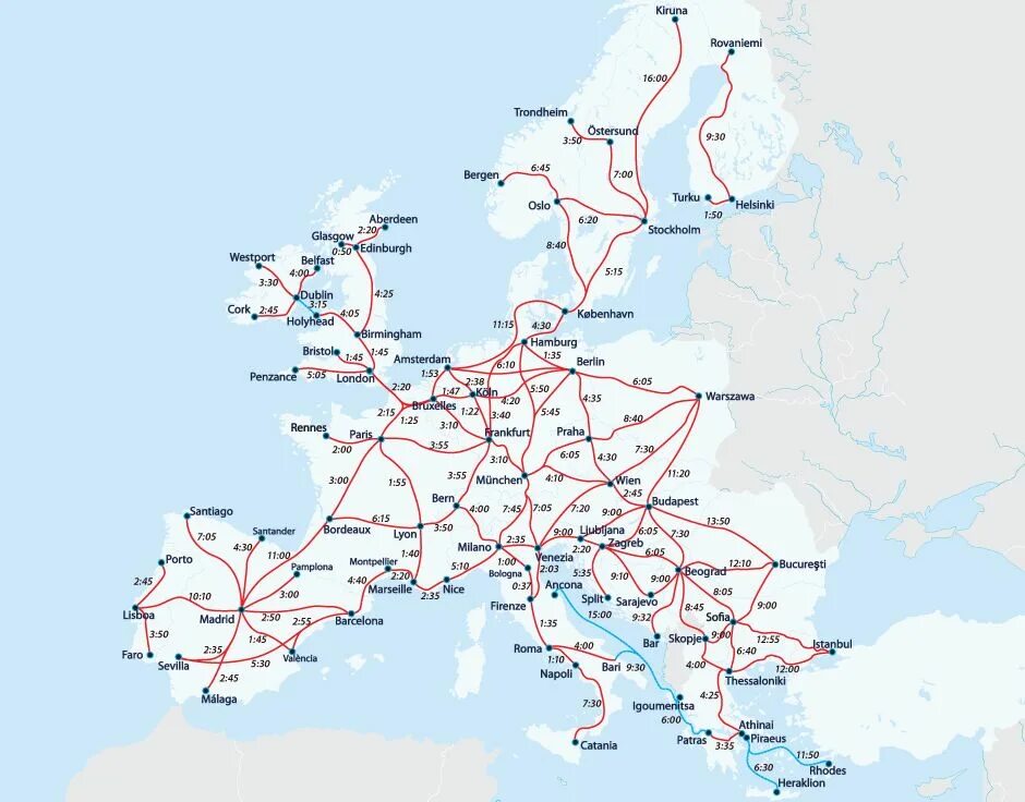 Railway map