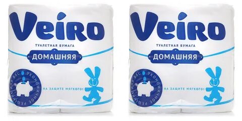 Туалетная бумага veiro домашняя