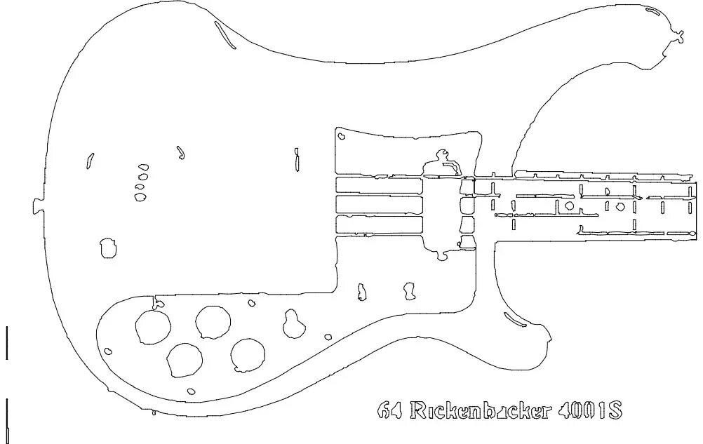 Бас гитара чертеж. Чертеж бас гитары рикенбекер. rickenbacker 4003 чертежи. бас rickenbacker 4003 чертёж. rickenbacker bass 4003 чертежи.