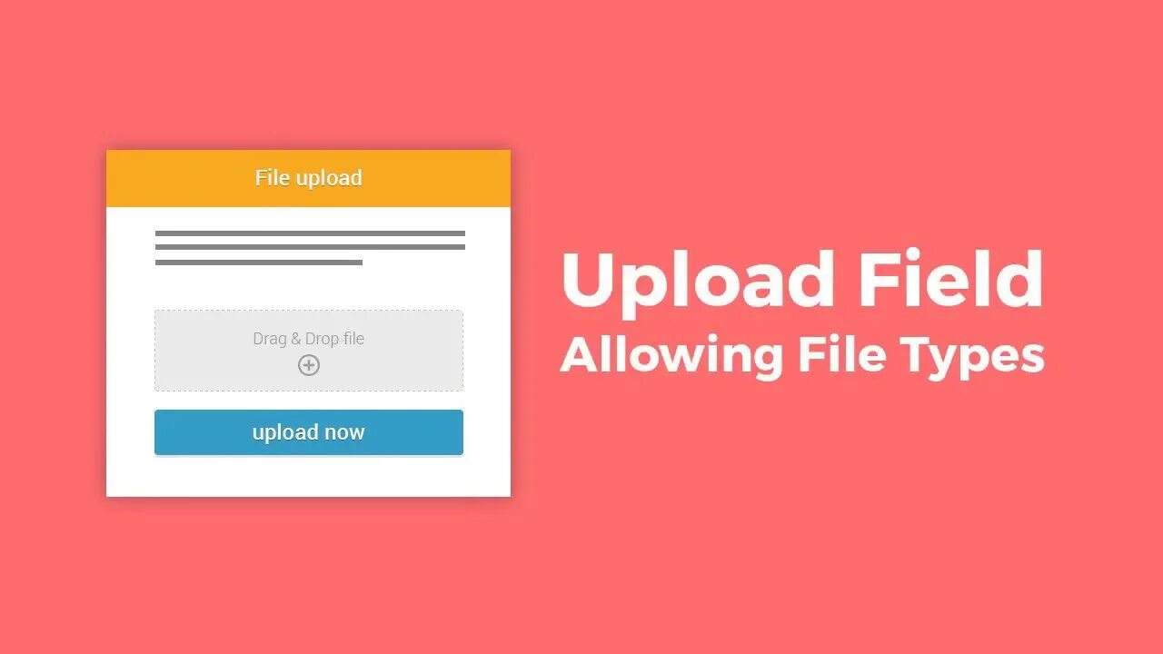 Upload. Allowed file Type. File allow. Many file Types upload. Upload only