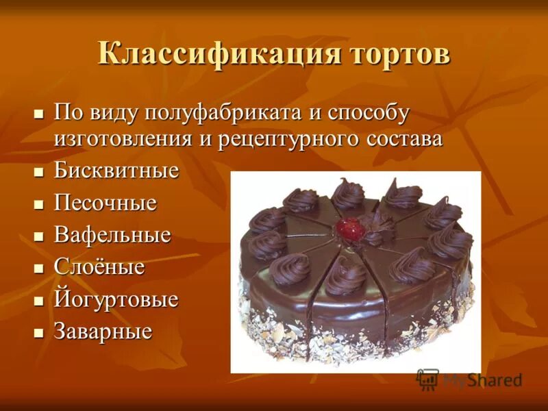 Производитель тортов решил изучить. Разновидности тортов. Торт для презентации. Классификация тортов. Презентация на тему торты.