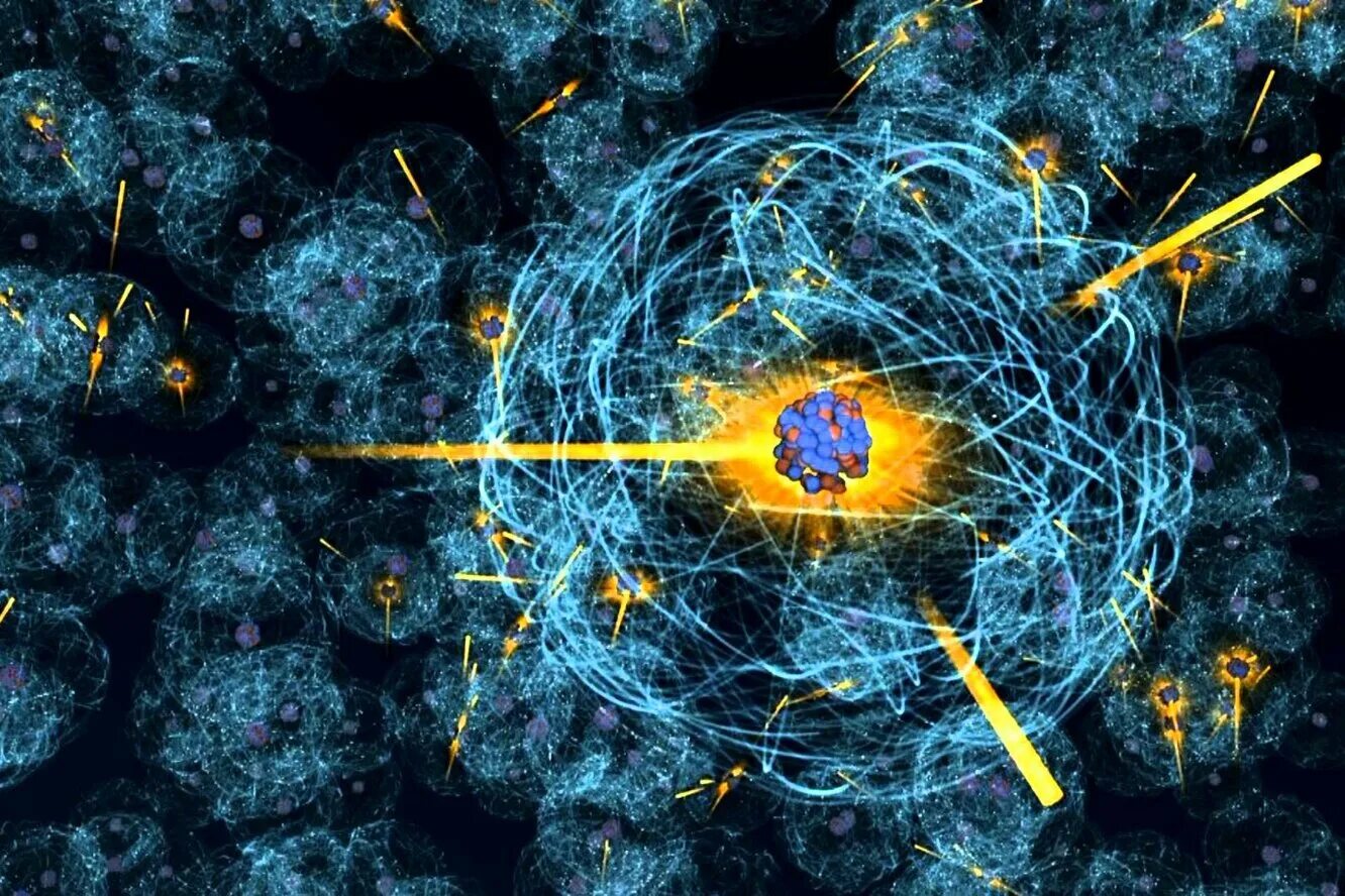 Материя тёмная материя антиматерия. Квантовая физика субатомные частицы. Столкновение атомов. Вселенная микромира.