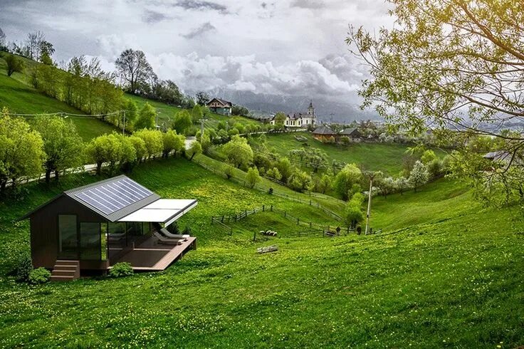 PassivDom 3D prints solar-powered smart homes for off-the-grid living Landscape 