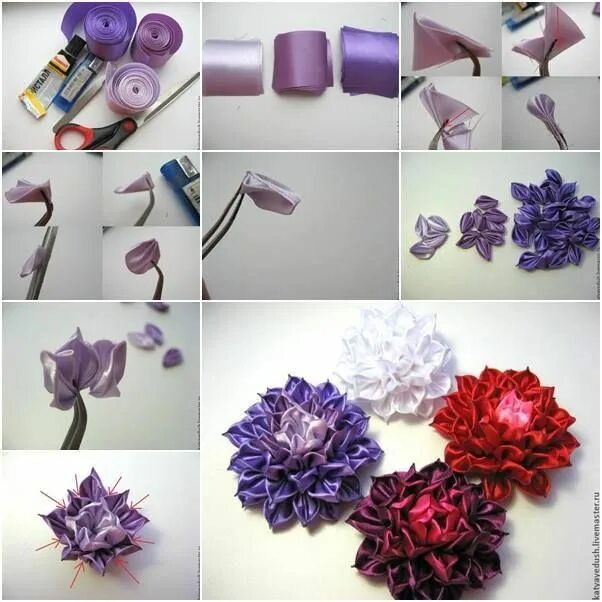 Цветы из лент техника. Цветы из ленточек. Цветы из ленточек своими руками. Цветы из атласа. Цветы из ленты атласной своими.
