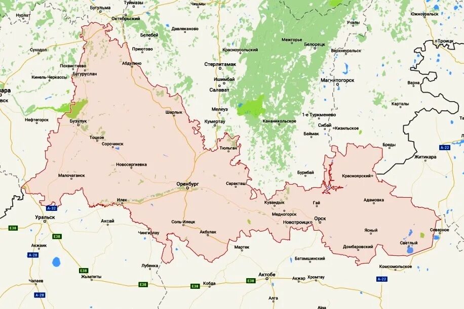 Граница России в Оренбургской области. Карта Оренбург Казахстан граница. Граница с Казахстаном в Оренбургской области. Граница Оренбургской области и Казахстана на карте.