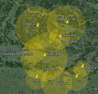 Карта покрытия т