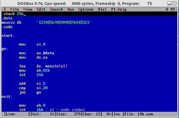 Дос ру. Turbo Assembler 5.0 (tasm). Tasm. Локальная метка в ассемблере. Досбокс ассемблер.