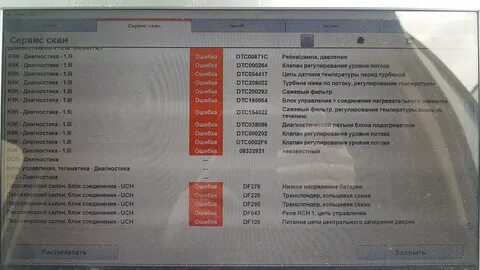 Ошибка рено 1.5 дизель